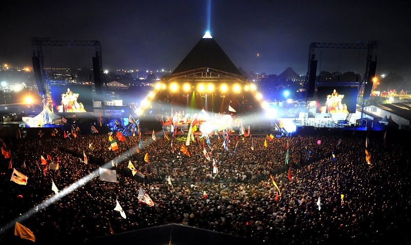 Pyramid Stage view, Glastonbury Festival