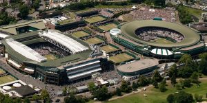 Wimbledon's Centre Court and Number One court - where all the major matches take place. Click through to see our 2019 Hospitality packages.