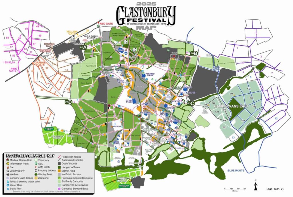 Glasto map 2025