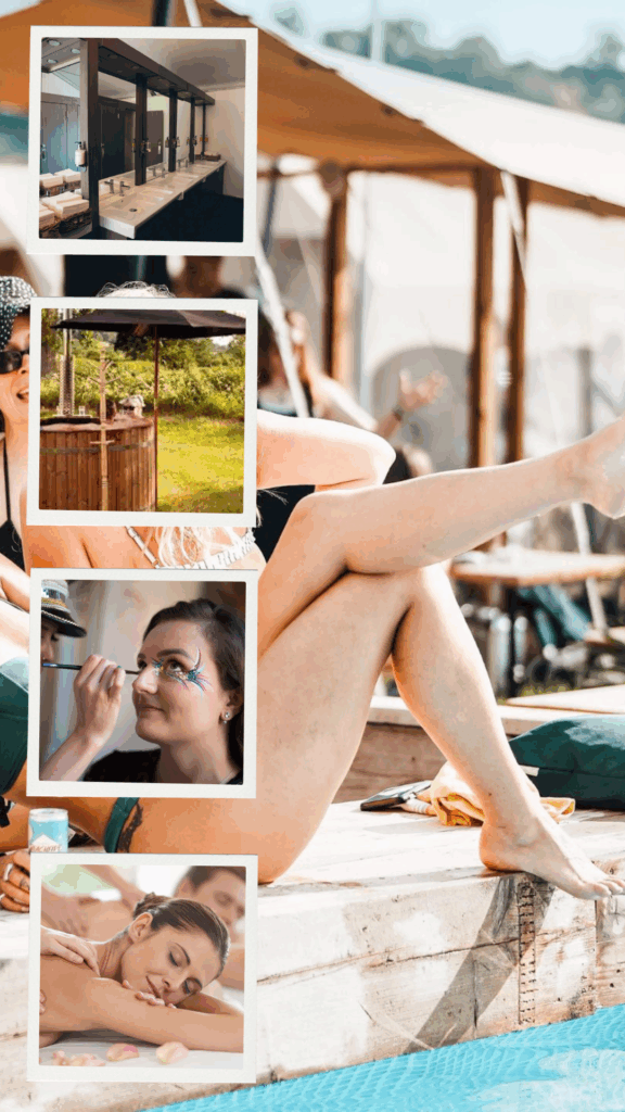 Glastonbury festival luxury glamping services
