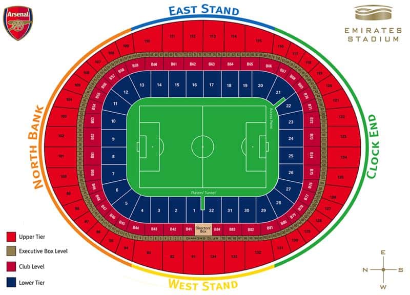 Arsenal Vs Aston Villa 17.04.2027 Cannon Club Level: Behind Goal - Image 4